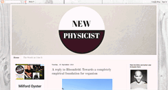 Desktop Screenshot of newphysicistphi.blogspot.com