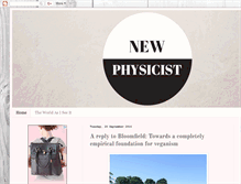 Tablet Screenshot of newphysicistphi.blogspot.com