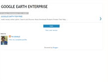 Tablet Screenshot of earth-enterprise.blogspot.com