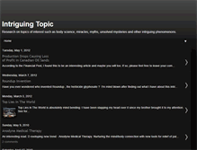 Tablet Screenshot of intriguingtopic.blogspot.com