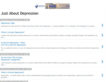 Tablet Screenshot of justaboutdepression.blogspot.com