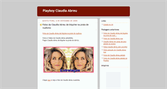 Desktop Screenshot of playboyclaudiaabreu.blogspot.com