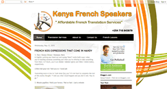 Desktop Screenshot of kenyafrench.blogspot.com