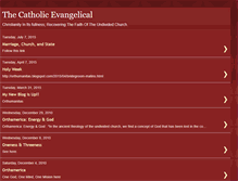 Tablet Screenshot of catholicevangelical.blogspot.com