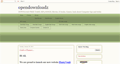 Desktop Screenshot of opendownloadz.blogspot.com