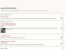 Tablet Screenshot of opendownloadz.blogspot.com