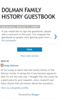 Mobile Screenshot of dolmanfamilyhistoryguestbook.blogspot.com
