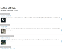 Tablet Screenshot of lunesmortal.blogspot.com