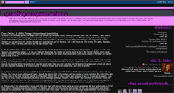 Desktop Screenshot of growingupgenerationx.blogspot.com