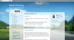 Desktop Screenshot of blissfulrunning.blogspot.com