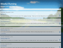 Tablet Screenshot of blissfulrunning.blogspot.com