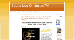 Desktop Screenshot of justin-sports-ustv.blogspot.com