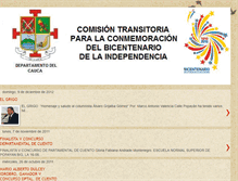 Tablet Screenshot of bicentenariocauca.blogspot.com