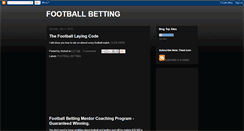 Desktop Screenshot of footballbetonline.blogspot.com