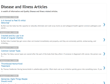 Tablet Screenshot of disease-illness-articles.blogspot.com