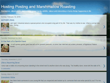 Tablet Screenshot of hostingpostingandmarshmallowroasting.blogspot.com