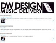 Tablet Screenshot of dwdesignsmusicdelivery.blogspot.com