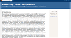 Desktop Screenshot of herenkledingonline.blogspot.com