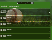 Tablet Screenshot of baseballcoachcentral.blogspot.com