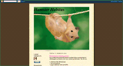 Desktop Screenshot of hamsterhabitus.blogspot.com