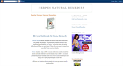 Desktop Screenshot of herpesnaturalremedies.blogspot.com
