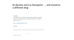 Desktop Screenshot of domino2sharepoint.blogspot.com