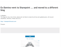 Tablet Screenshot of domino2sharepoint.blogspot.com