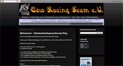 Desktop Screenshot of cow-racing-team.blogspot.com