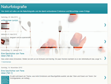 Tablet Screenshot of naturfotografie-heute.blogspot.com