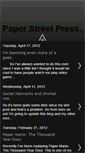 Mobile Screenshot of paperstreetpress.blogspot.com
