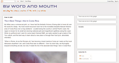 Desktop Screenshot of bywordandmouth.blogspot.com