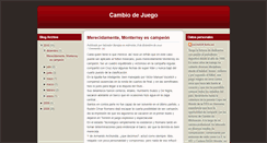 Desktop Screenshot of cambio-de-juego.blogspot.com