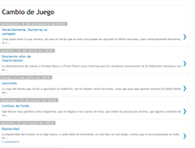 Tablet Screenshot of cambio-de-juego.blogspot.com
