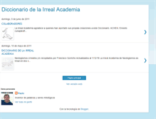 Tablet Screenshot of diccionariodelairrealacademia.blogspot.com