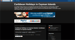 Desktop Screenshot of caymanislandsguide.blogspot.com