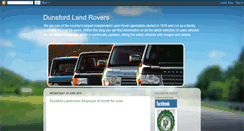 Desktop Screenshot of dunsfordlandrovers.blogspot.com