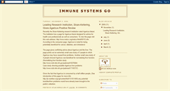 Desktop Screenshot of immunesystemsgo.blogspot.com