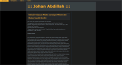 Desktop Screenshot of johanabdillah.blogspot.com