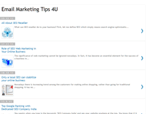 Tablet Screenshot of emailmarketingtips4u.blogspot.com