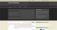 Desktop Screenshot of clubetelenovelas.blogspot.com