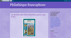 Desktop Screenshot of francophilatheque.blogspot.com