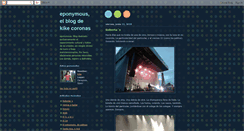 Desktop Screenshot of kikecoronas.blogspot.com