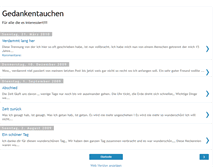 Tablet Screenshot of gedankentaucher.blogspot.com