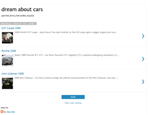 Tablet Screenshot of dreamaboutcars.blogspot.com