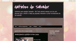 Desktop Screenshot of gatinhosdesalvador.blogspot.com