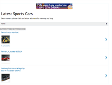 Tablet Screenshot of latestsportscarsus.blogspot.com