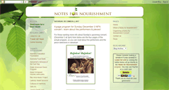 Desktop Screenshot of notesfornourishment.blogspot.com