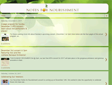 Tablet Screenshot of notesfornourishment.blogspot.com