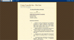 Desktop Screenshot of compconsults.blogspot.com