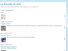 Tablet Screenshot of laescueladearte.blogspot.com